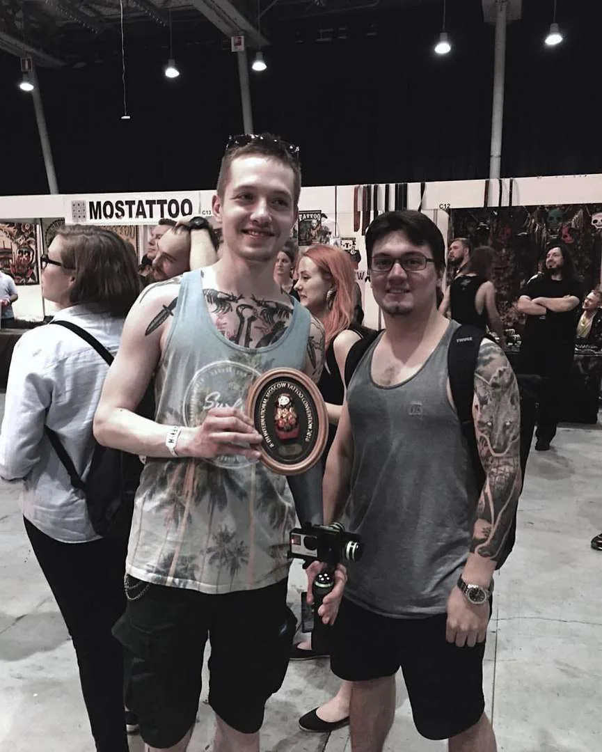 8-th International moscow tattoo convention dotwork номинация дотворк